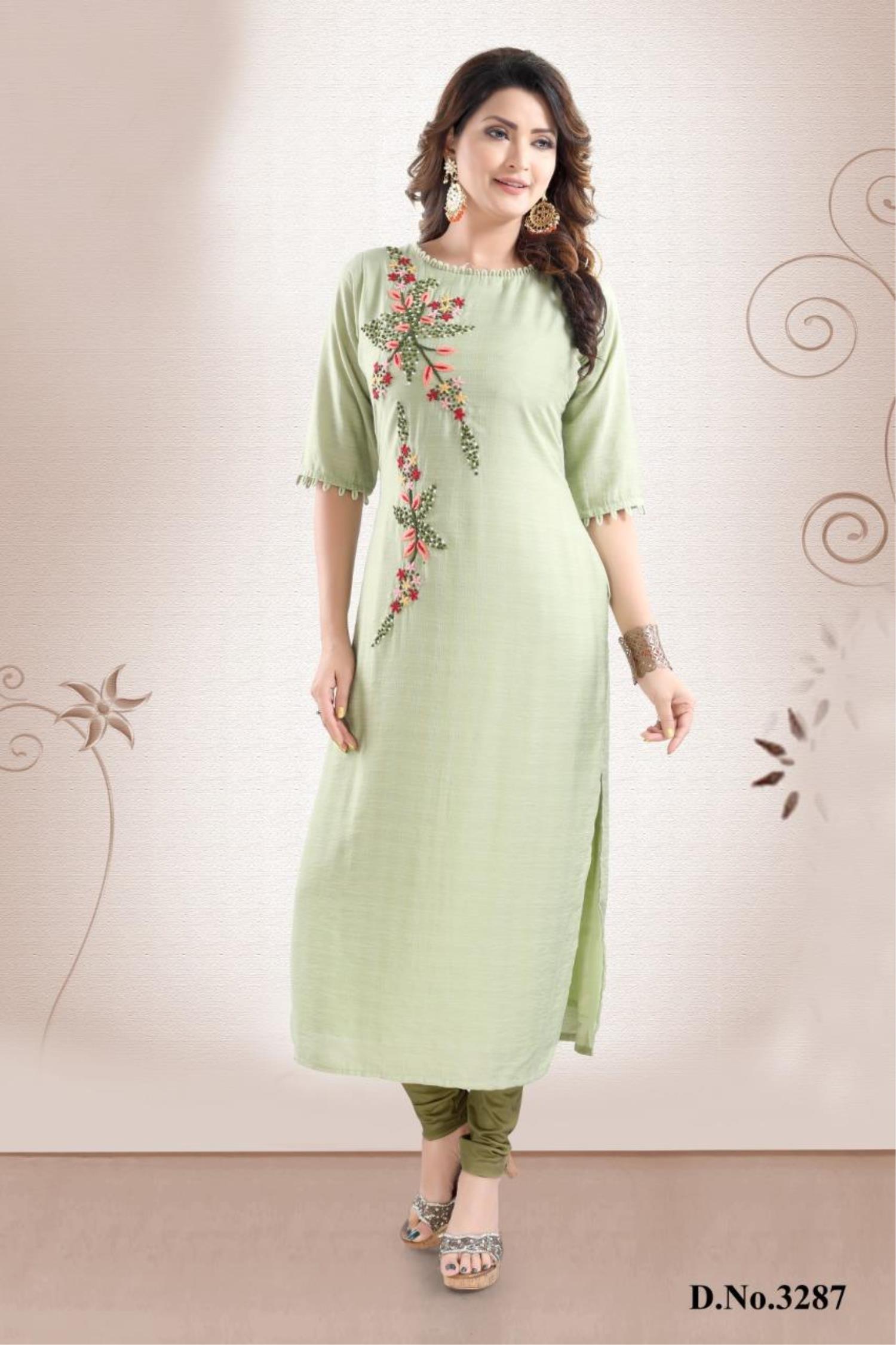 straight kurti party wear