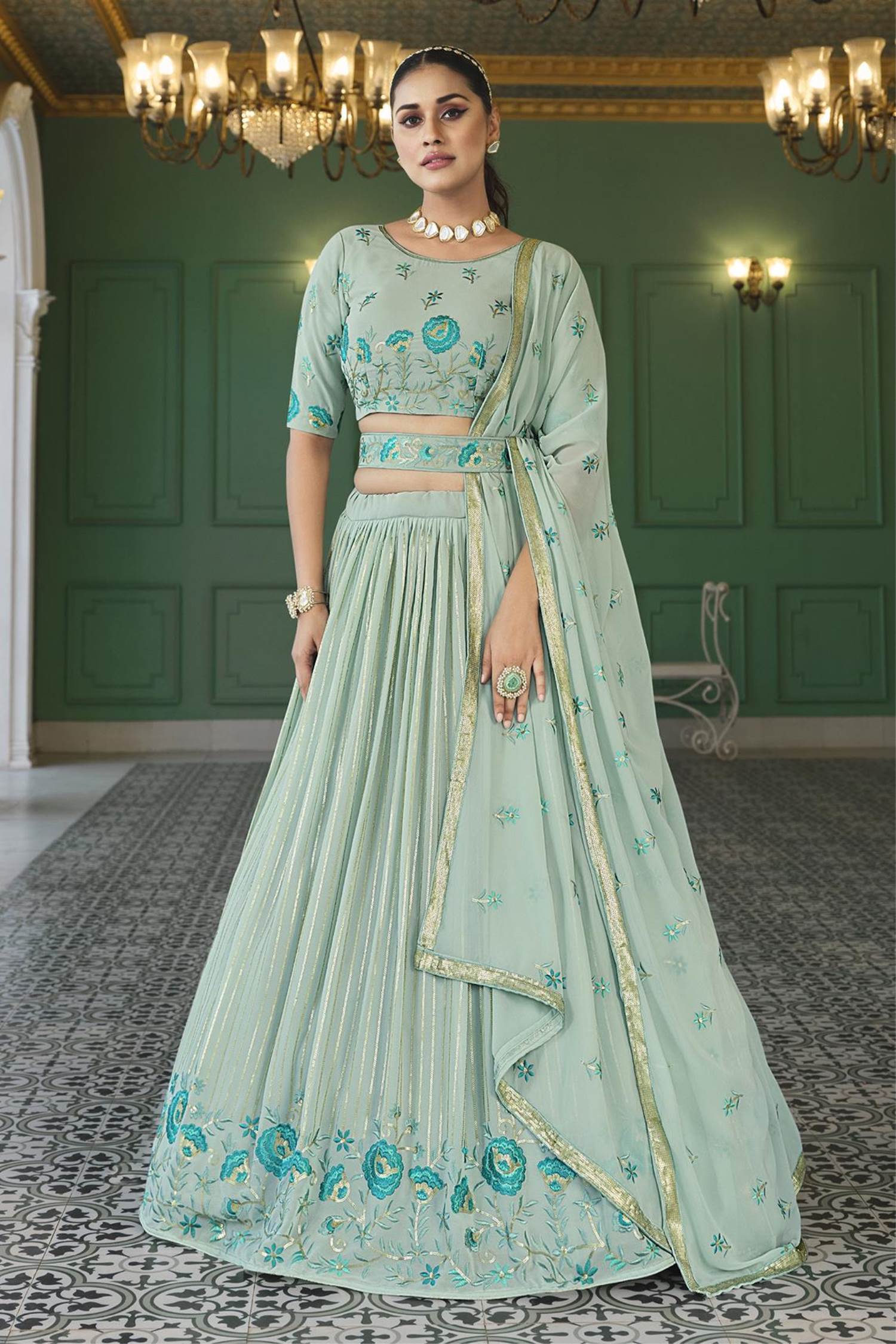 Ethnicrang Present Party Wear Designer Semi-Stitched Lehenga Choli. at Rs  6000 | Ladies Lehanga in Surat | ID: 25237600791