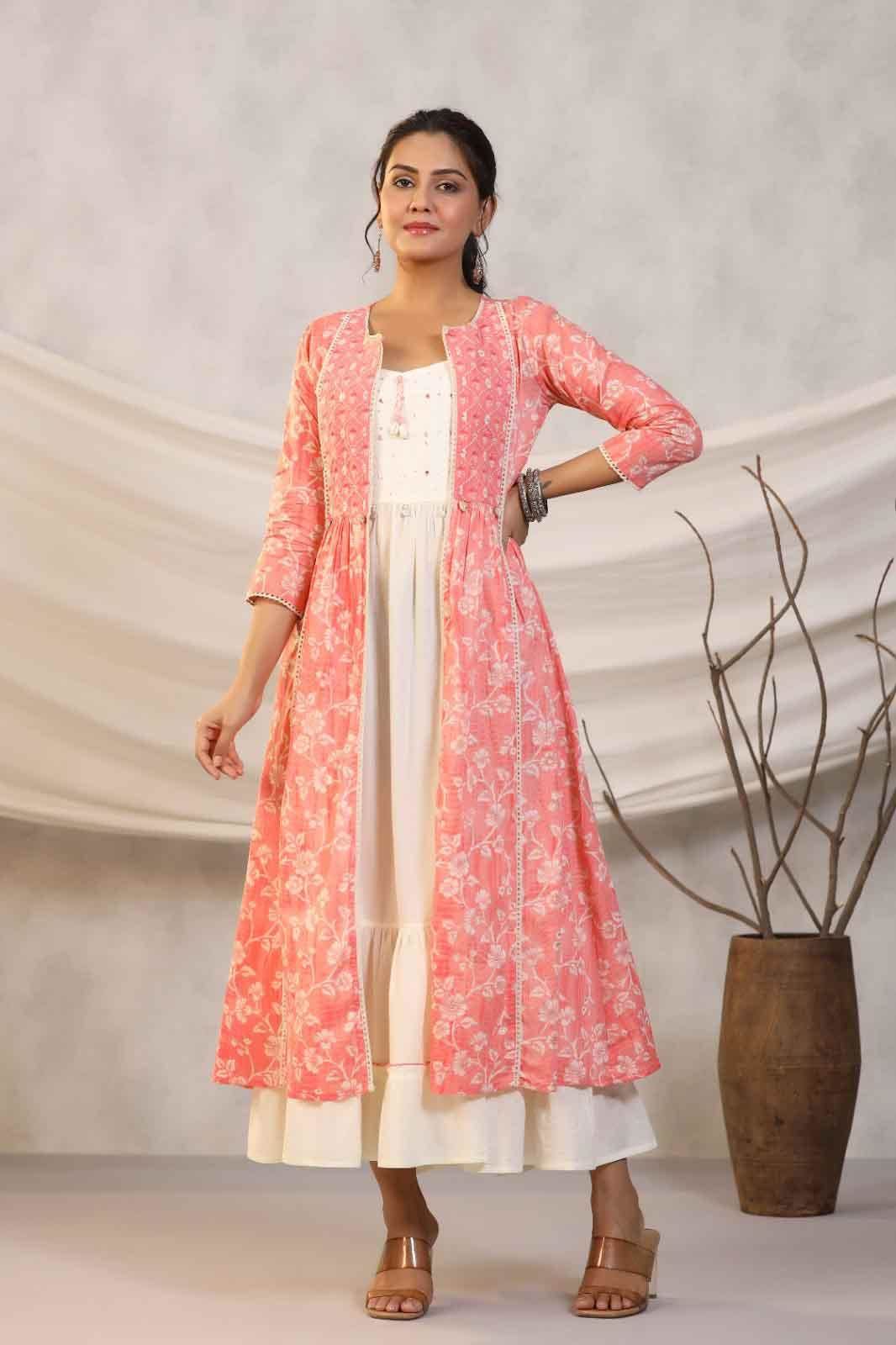 Embroidered jacket #kurti | Kurti designs party wear, Kurti neck designs,  Kurta designs women